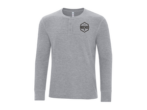 *CLASSIC* Men's Henley Thermal Long Sleeve Tee's - Multiple Colors